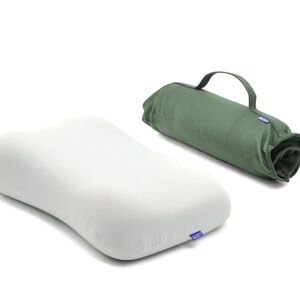 Cushion Lab Travel Deep Sleep Memory Foam Neck pillow, Green, NWT, Open box